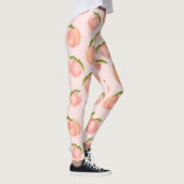 Zoete zomer perzik patroon groot leggings (Rechts)
