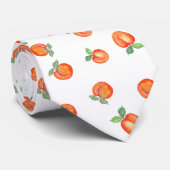 Zoete zomer perzik patroon groot stropdas (Opgerold)