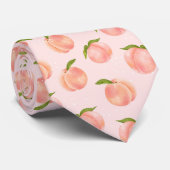 Zoete zomer perzik patroon groot stropdas (Opgerold)