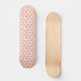 Zoete zomer perzik patroon persoonlijk skateboard