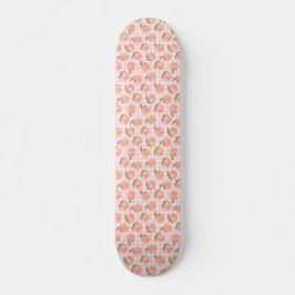 Zoete zomer perzik patroon persoonlijk skateboard