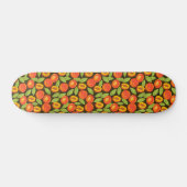 Zoete zomer perzik patroon persoonlijk skateboard (Horizontaal)