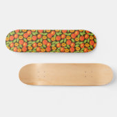 Zoete zomer perzik patroon persoonlijk skateboard (Horizontaal)