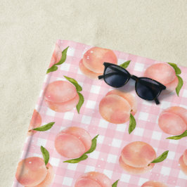 Zoete zomer perzik patroon strandlaken