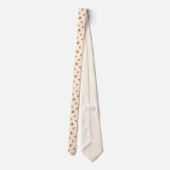 Zoete zomer perzik patroon stropdas (Achterkant)