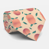 Zoete zomer perzik patroon stropdas (Opgerold)