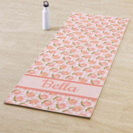 Zoete zomer perzik patroon yogamat