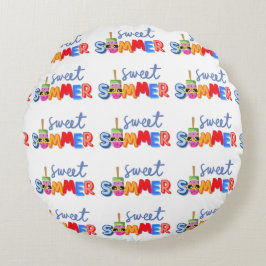 zoete zomer rond kussen