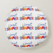 zoete zomer rond kussen (Achterkant)