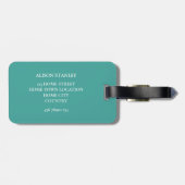 Zoete Zomer Roos Guirlande Persoonlijk Bagagelabel (Achterkant horizontaal)