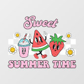 Zoete Zomer Tijd Raamsticker (Vel)