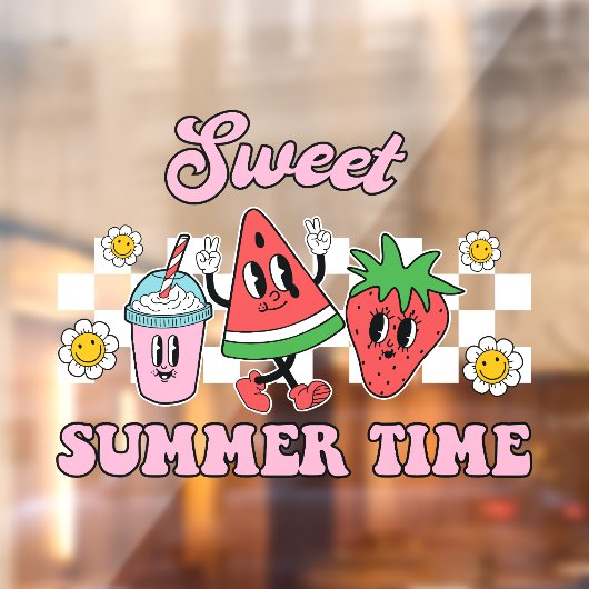 Zoete Zomer Tijd Raamsticker (Vel 2)
