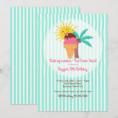 Zoete zomer uitnodiging (Voorkant / Achterkant)