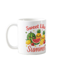 Zoete Zomer Vrucht Vrienden Koffiemok