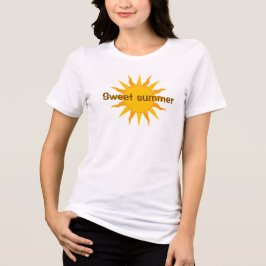 Zoete Zomer Zon Grafische Witte T-Shirt