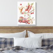 Zoete zomerkersen canvas afdruk (Insitu (Slaapkamer))