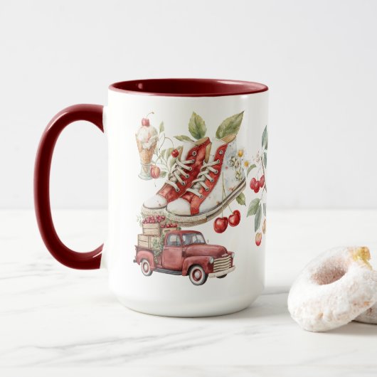 Zoete zomerkersen mok (Met donut)