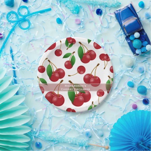zoete zomerkersen papieren bordje (Feest)