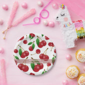 zoete zomerkersen papieren bordje (Feest)