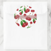 zoete zomerkersen ronde sticker (Tas)