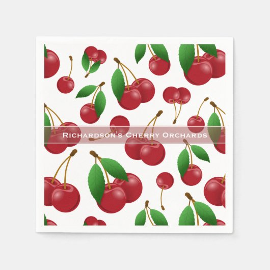 zoete zomerkersen servet (Voorkant)
