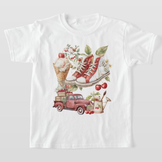 Zoete zomerkersen t-shirt (Laagn)