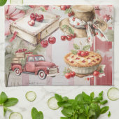 Zoete zomerkersen theedoek (Gevouwen)