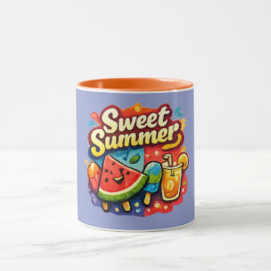 Zoete zomermeloen mok