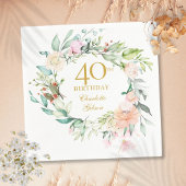 Zoete Zomerrozen Slinger 40e Verjaardag Servet