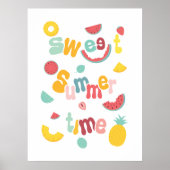 Zoete zomertijd fruit ontwerp. poster (Voorkant)