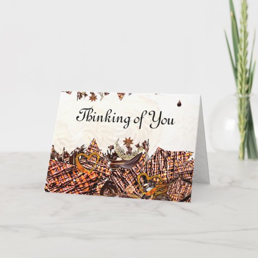 ZOETE ZONDAG! :) 5 X 7 "DENK AAN JE" KAART (Voorkant)