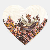 ZOETE ZONDAG! :) HART STICKER (Voorkant)