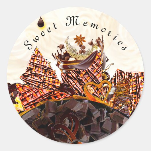 ZOETE ZONDAG! :) RONDE STICKER (Voorkant)