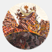 ZOETE ZONDAG! :) RONDE STICKER (Voorkant)