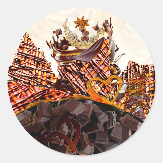 ZOETE ZONDAG! :) RONDE STICKER (Voorkant)