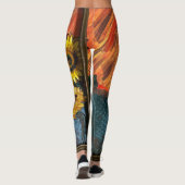 Zoete zonnebloem leggings (Achterkant)