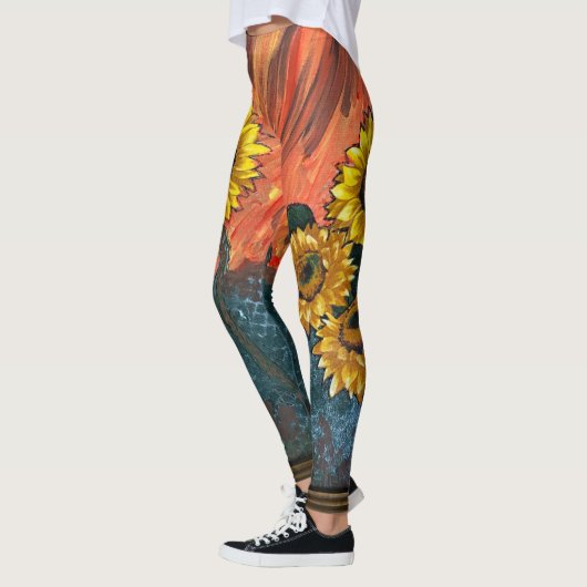 Zoete zonnebloem leggings (Links)