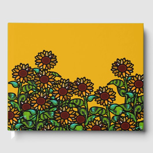 Zoete zonnebloempel gastenboek (Voorkant)