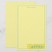 Zoete & Zoute Boter Stok Briefpapier (Voorkant / Achterkant)