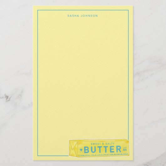 Zoete & Zoute Boter Stok Briefpapier (Voorkant)