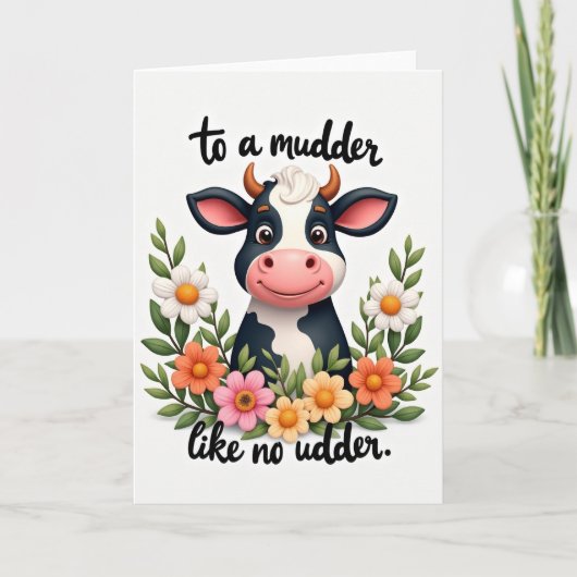 Zoete Zuivel Moedersdag kaart (Voorkant)