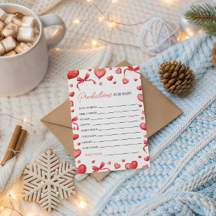 Zoetelief Baby Shower Voorspellingen Kaart