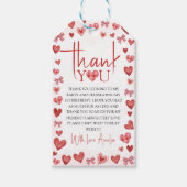 Zoetelief Eerste Verjaardag Favor Tag Cadeaulabel (Voorkant)