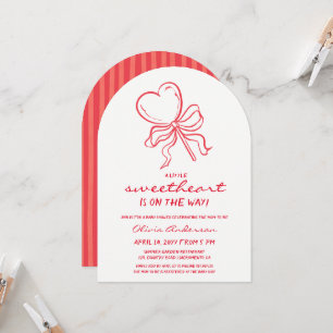 Zoetelief gestreepte lolly Baby Shower Kaart