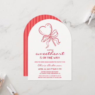 Zoetelief gestreepte lolly Baby Shower Kaart