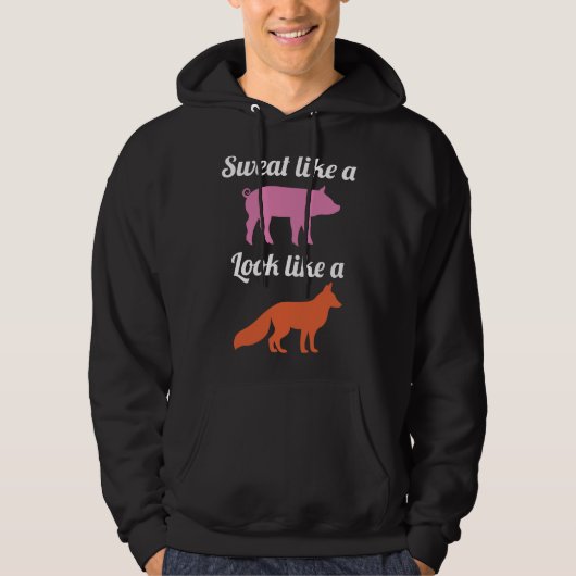 Zoeten als een varken hoodie (Voorkant)