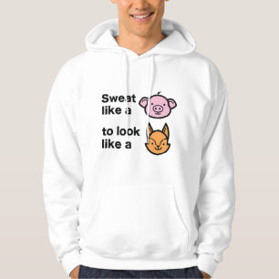 Zoeten als een varken hoodie
