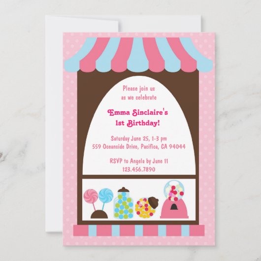 Zoeten en behandelen nodigen twee uit kaart (Voorkant)