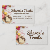 Zoeten en behandelen Visitekaartje van Snoep Maker (Voorkant / Achterkant)