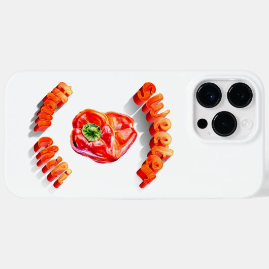 Zoeter dan chili rode paprika Case-Mate iPhone case (Achterkant (horizontaal))